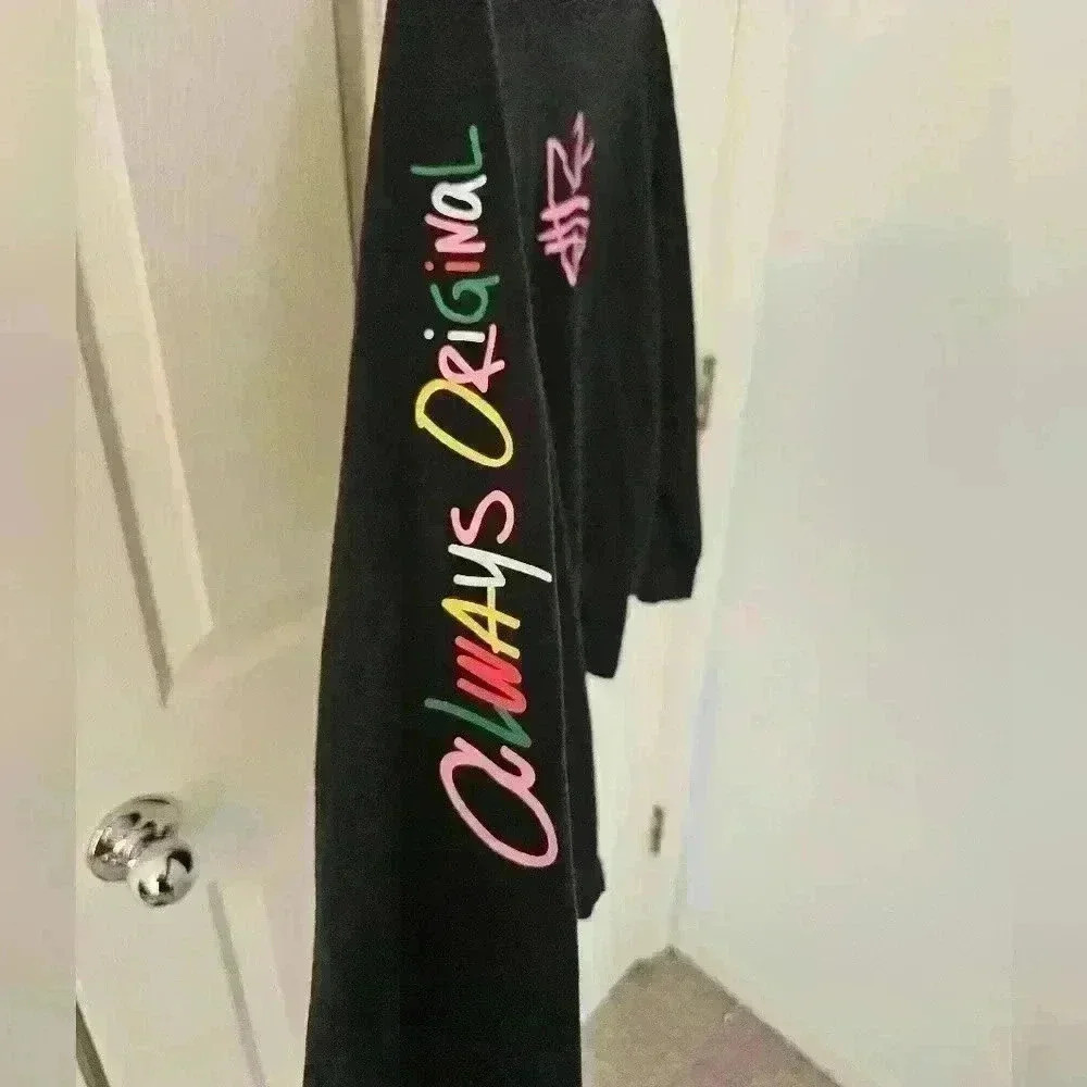 ADIDAS ORIGINALS WOMENS ALWAYS OG TREFOIL LONG SLEEVE SHIRT Size L - Picture 3 of 6